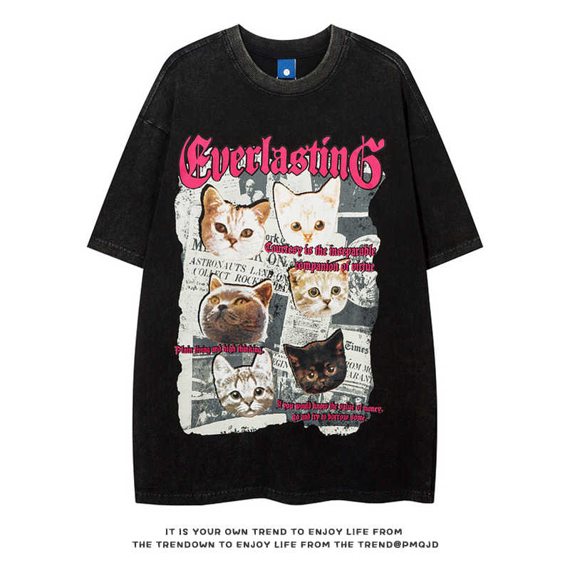 Y2k Grapic Cats Tee