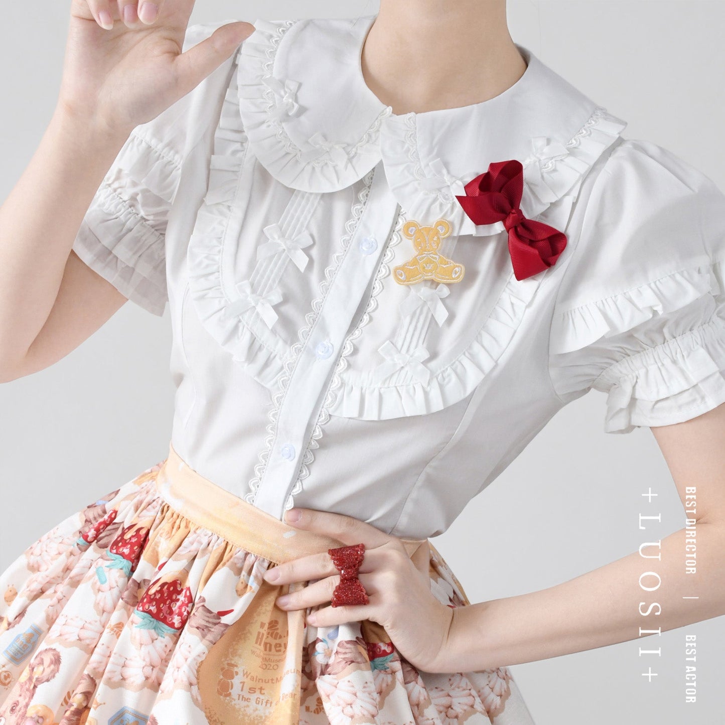 Kawaii Lolita Shirt Soft Girl Short-sleeved
