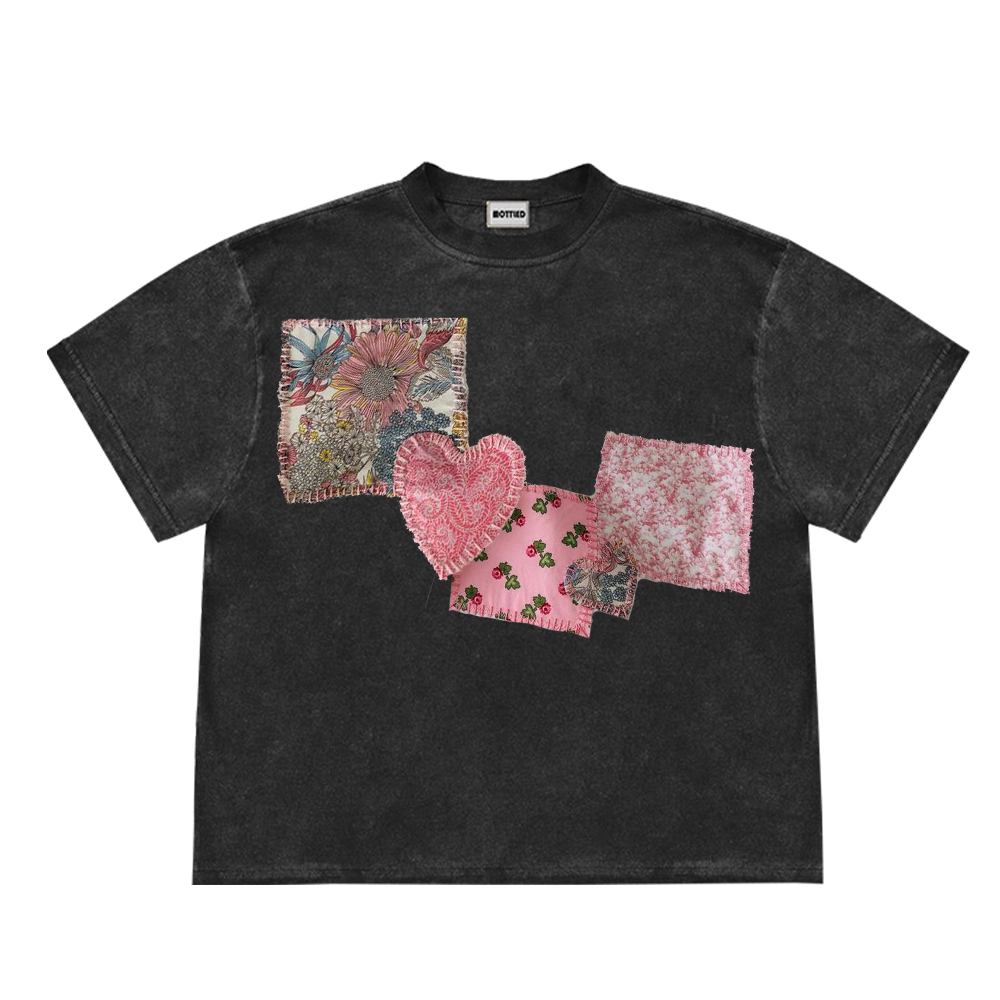 Retro Artist Patchwork Chic Tee