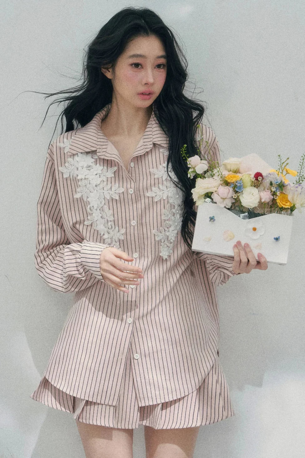 French Stripe Shirt + Skirt