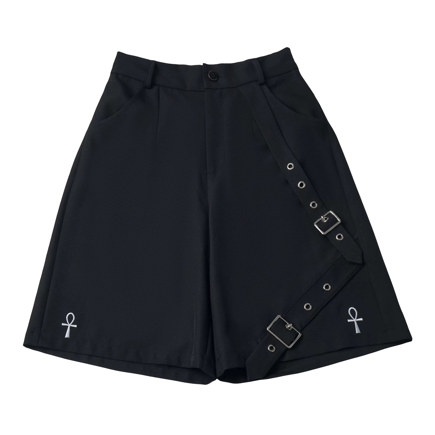 Ready Stock Shipping【Starry Plan】Casual Shirt & Suspender Shorts Set—Flattering Fit, Cool Summer Design