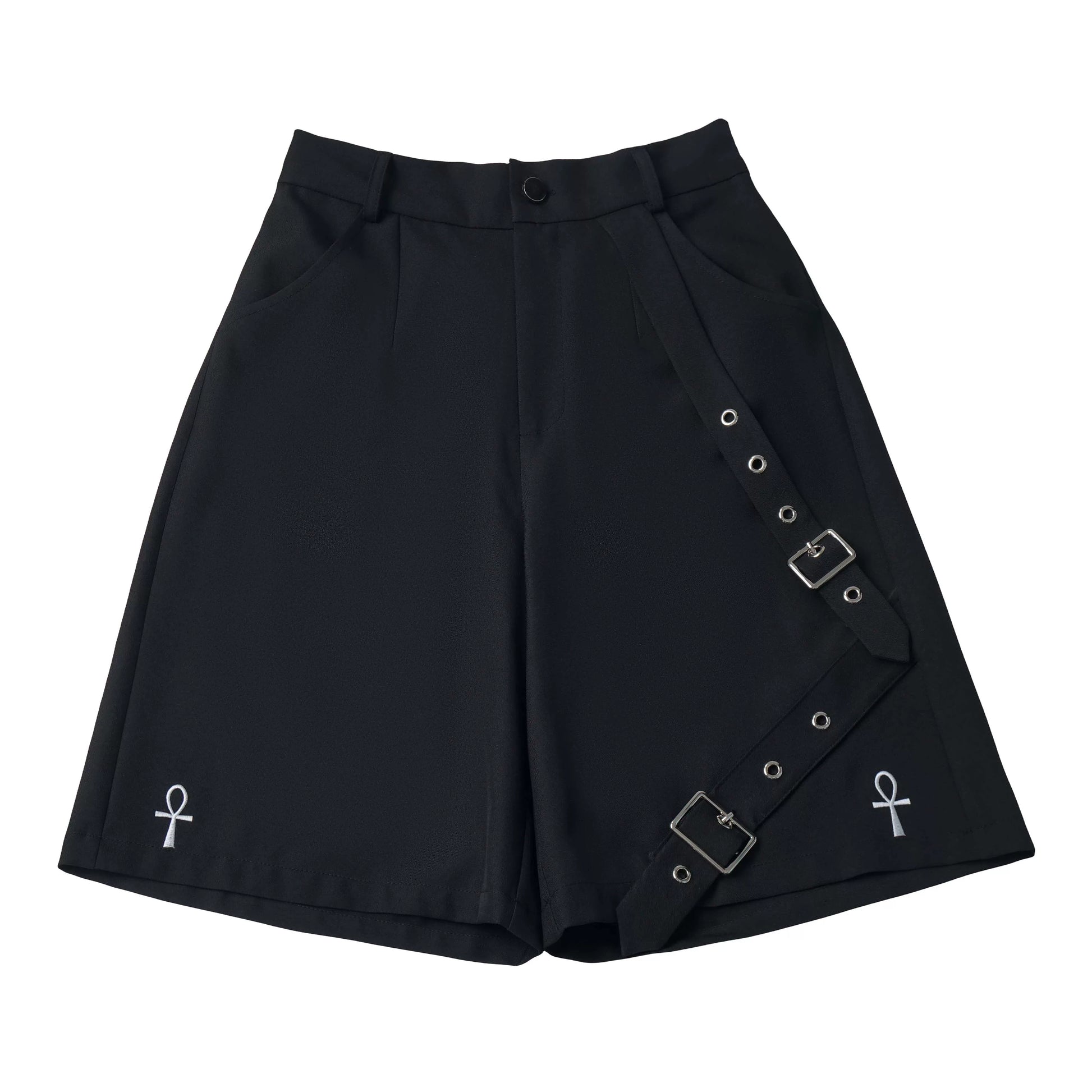 Ready Stock Shipping【Starry Plan】Casual Shirt & Suspender Shorts Set—Flattering Fit, Cool Summer Design