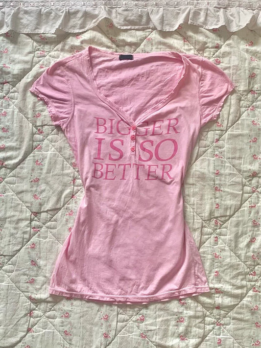 Half Peach Original Retro Vintage Slim-Fit Small-Brand Charm Pink Floral Print T-Shirt with a Waist-Cinching Design