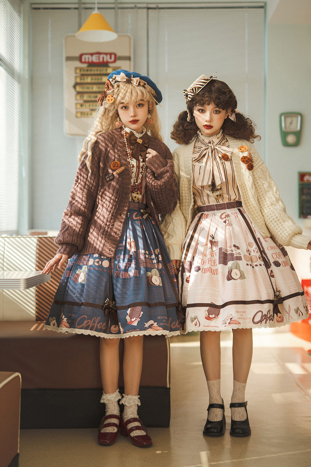 Chocolate Daily Light Sweet Stripe Lolita Blouse