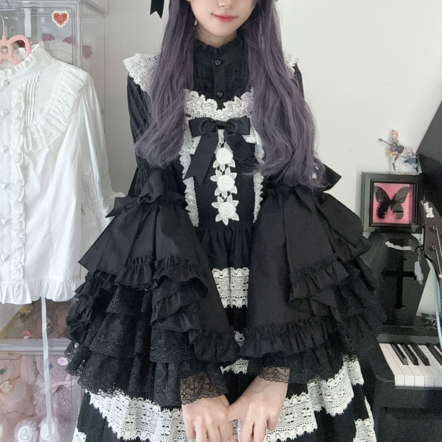 Sweet Lolita Blouse Princess Sleeve Shirt Inner Wear