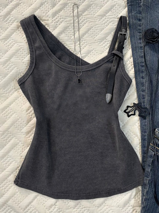 dark gray camisole