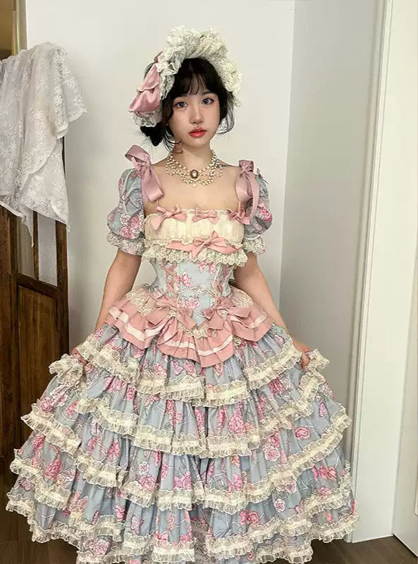 Gem Rose Split Lolita Dress