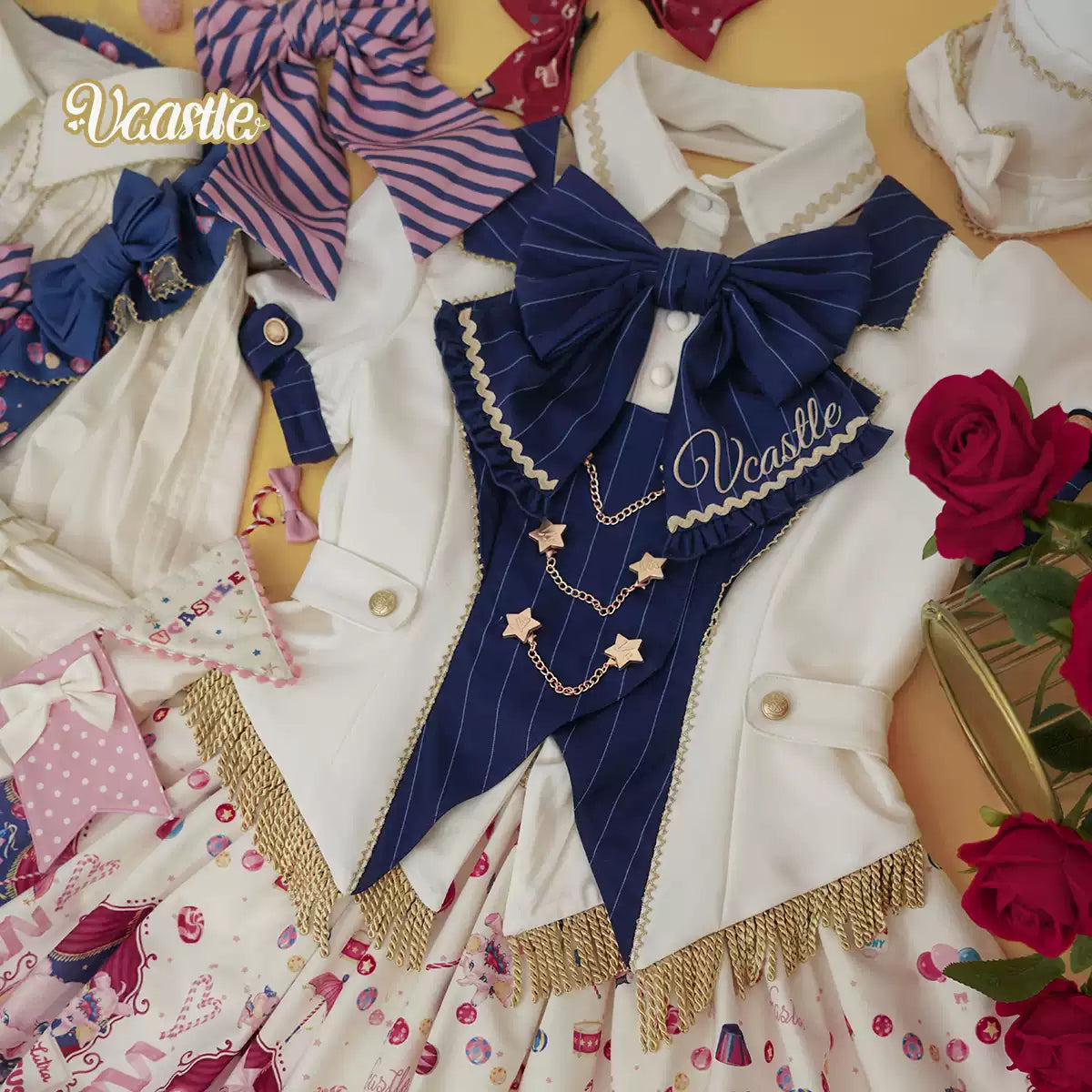Vacuum Castle Suspender Skirt SK Suit
