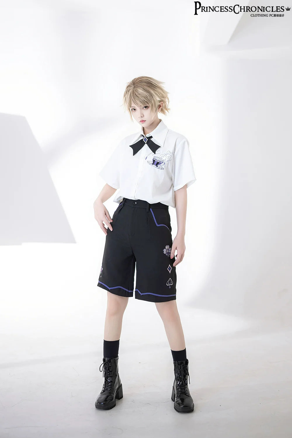 Summer Loose Embroidered Short Sleeve White Shirt