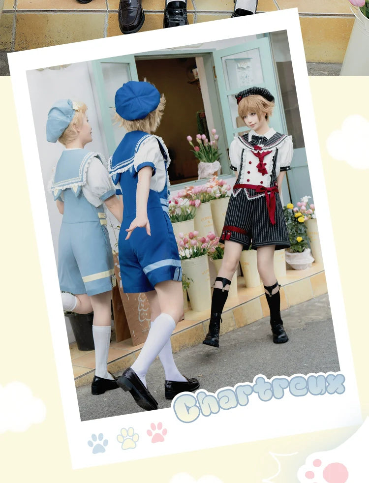 Ouji Lolita Suit Male Lolita Shirt Shorts