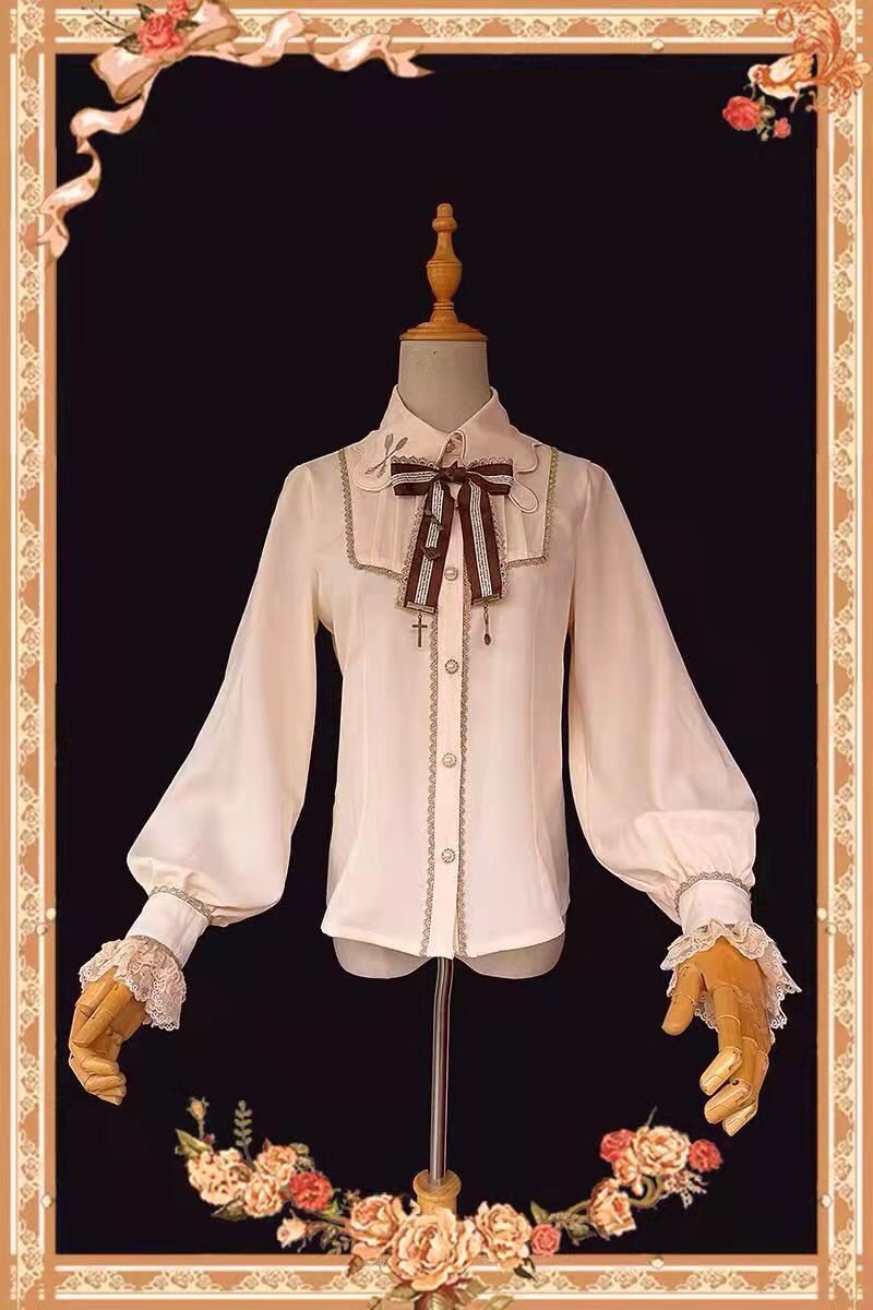 Elegant Embroidery Lapel Lolita Blouse
