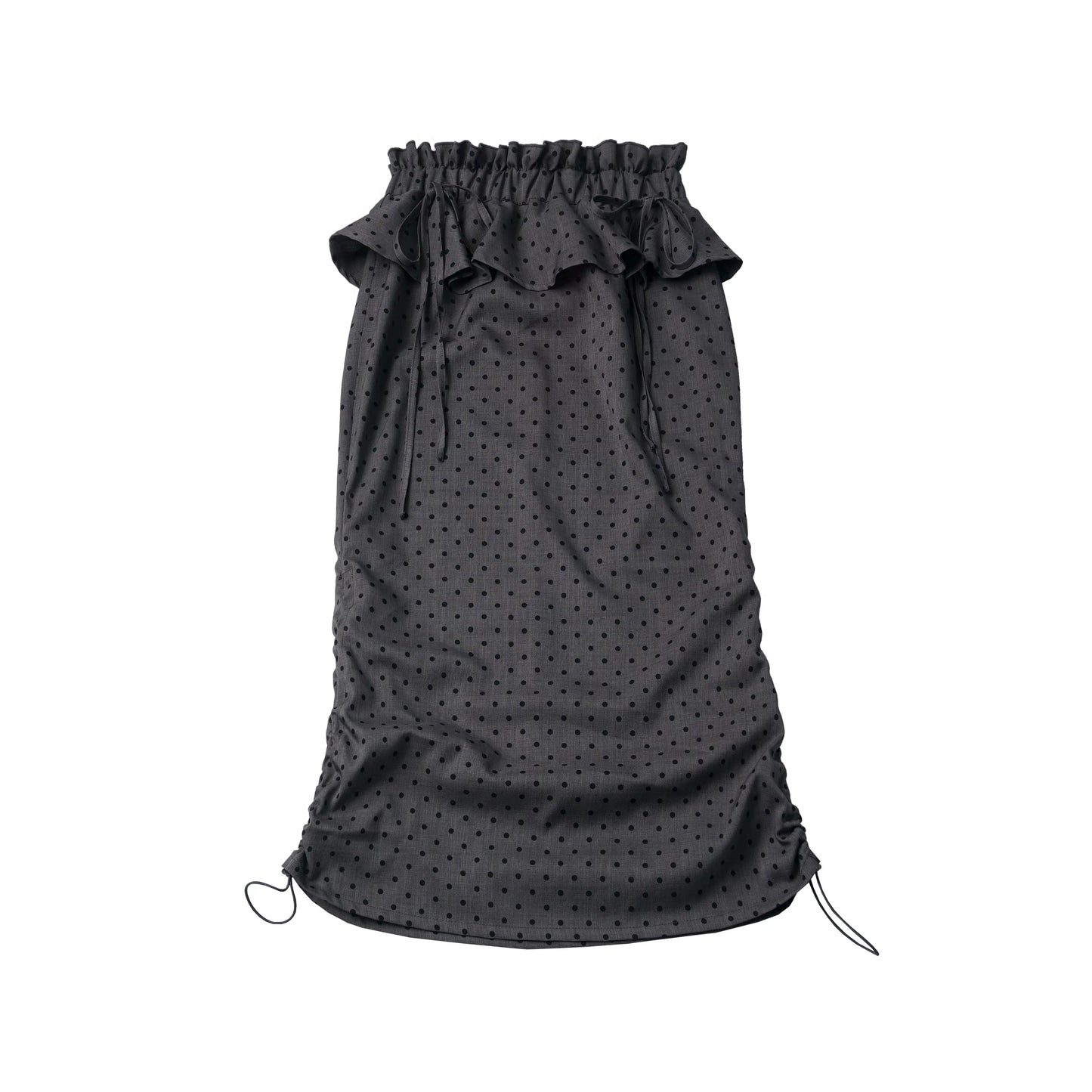 Ready Stock 【Black Fog】 Lightweight Chiffon Cardigan Sun Protection Jacket Summer Tank Dress Polka Dot Outfit Slimming