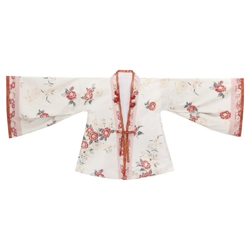 Camellia Embroidered Gold Top