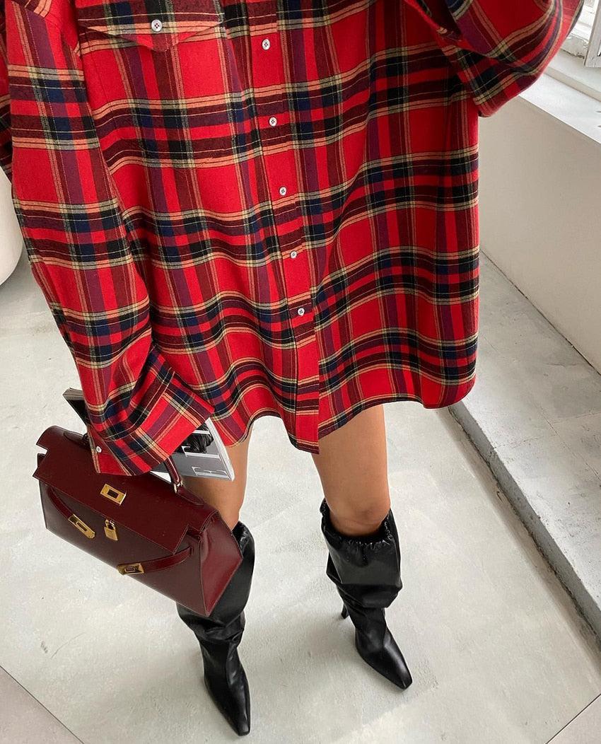 Oversized Plaid Shirt