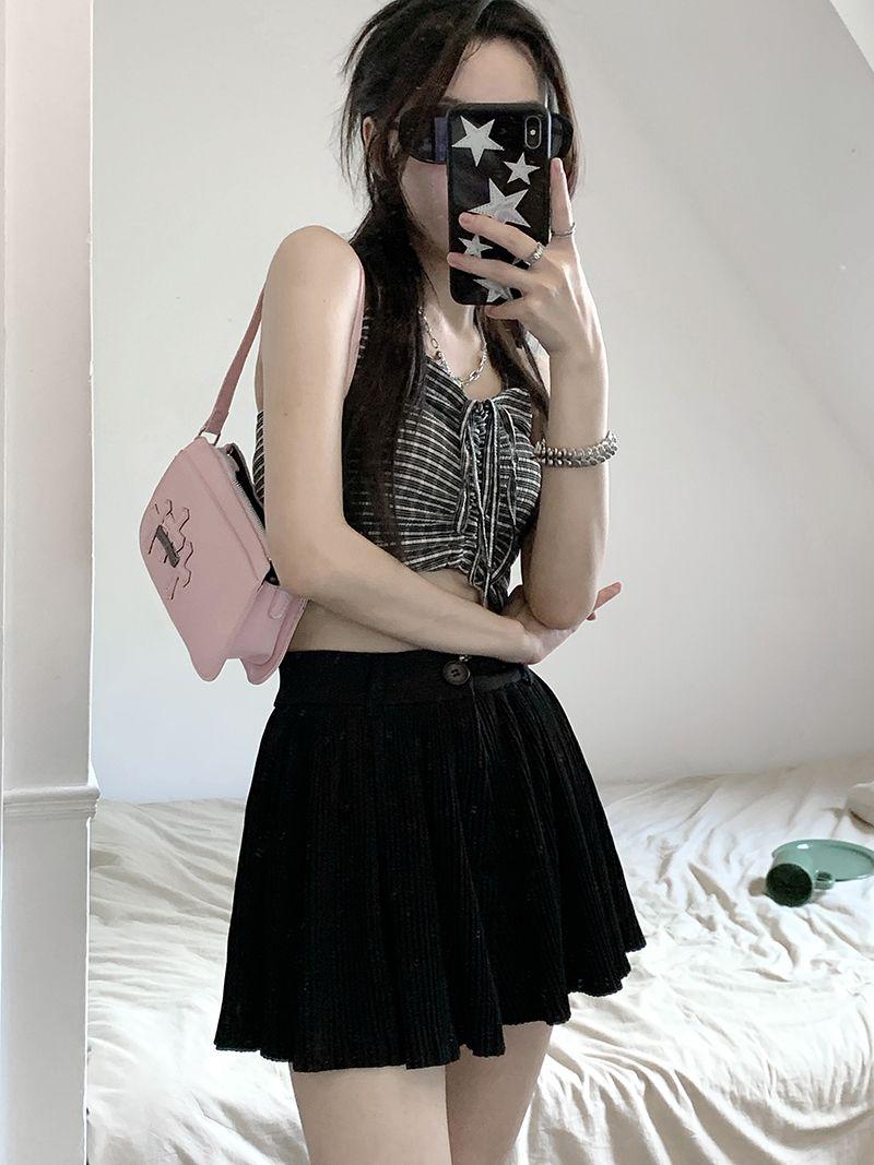 Pleated Mini Skort