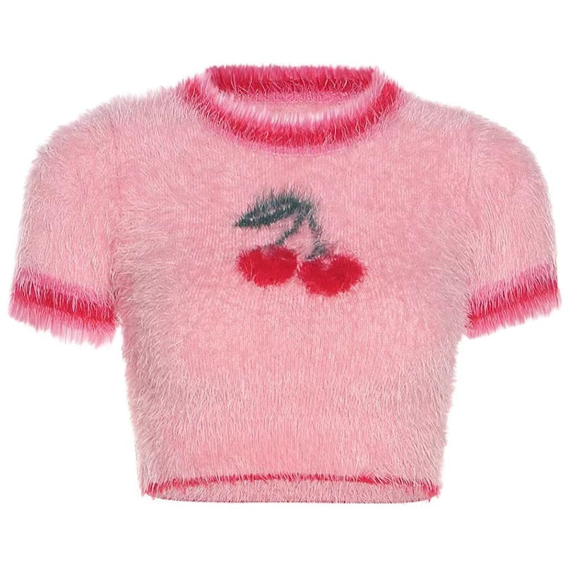 Sweet Cherry Soft Crop Top