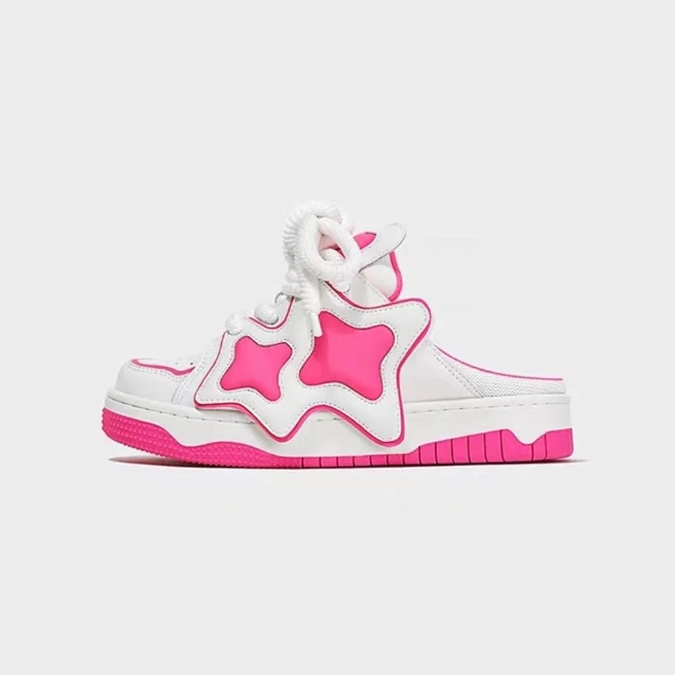Star Girl Slip On Sneakers Pink