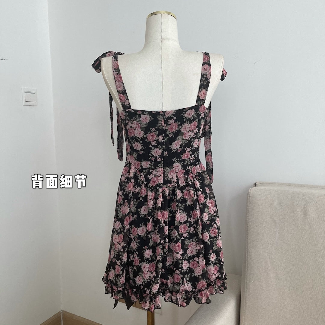 Soft Girl Aesthetic Floral Mini Dress