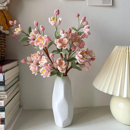 diy woolen begonia flower