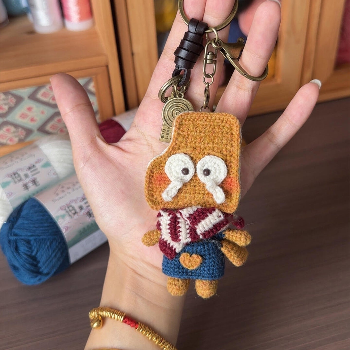diy crochet cookie man doll kit