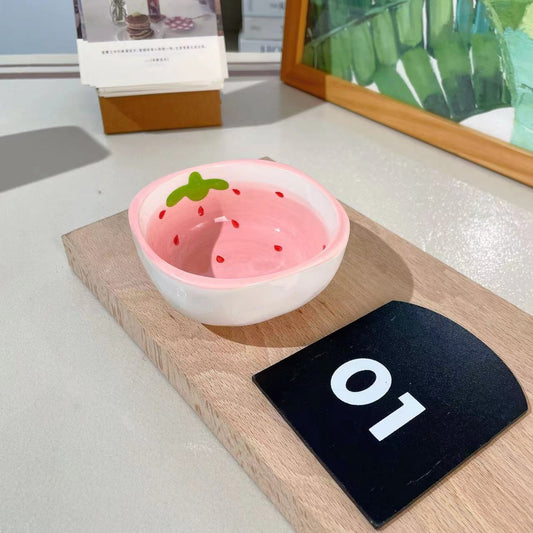 Strawberry ceramic small dish
