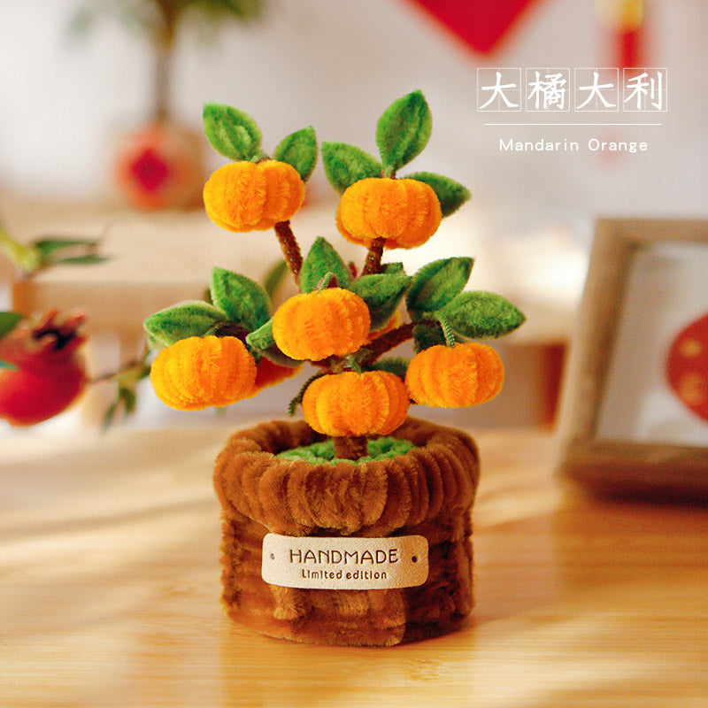 Twisting stick potted flower basket ornaments diy material package