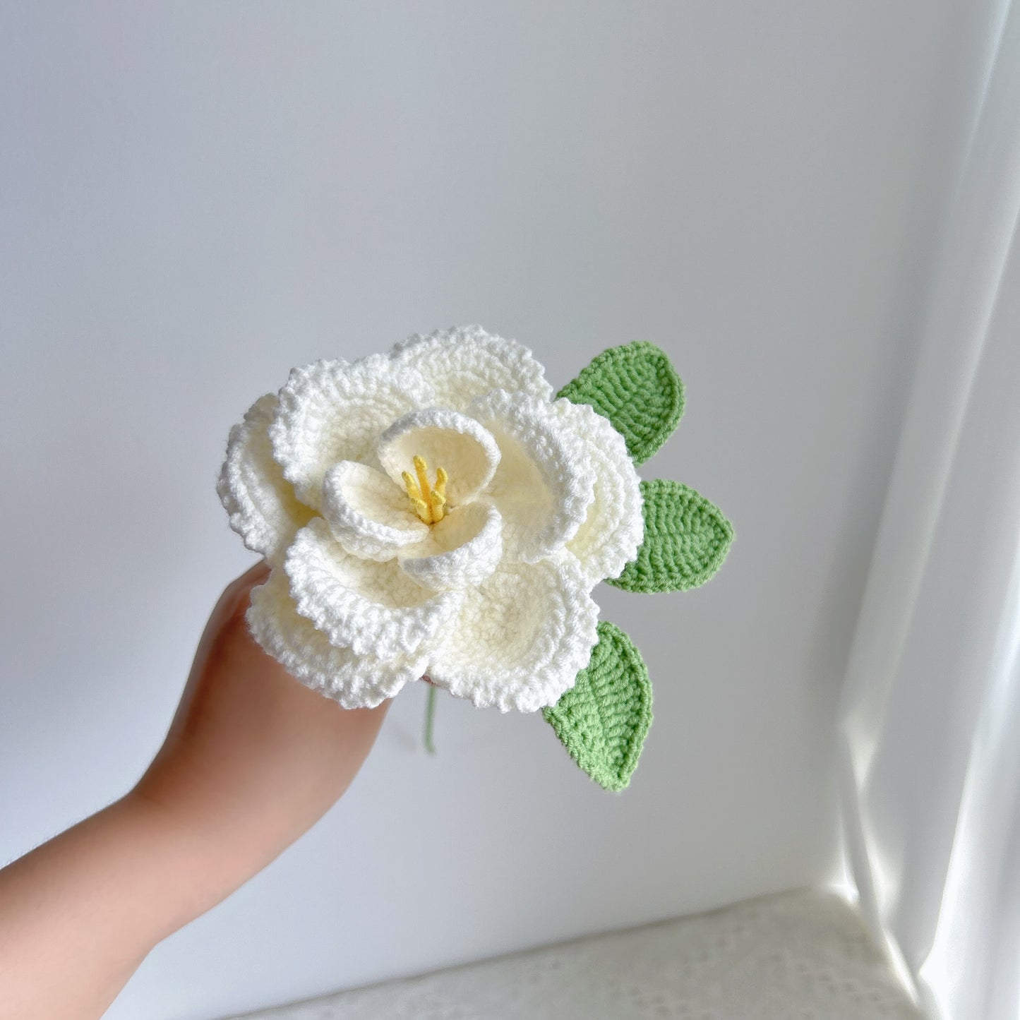 handmade cross-border crocheted French roses