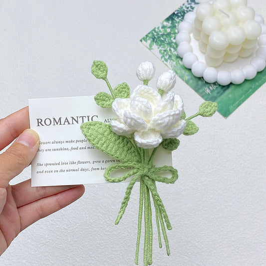 diy wool Mini jasmine card