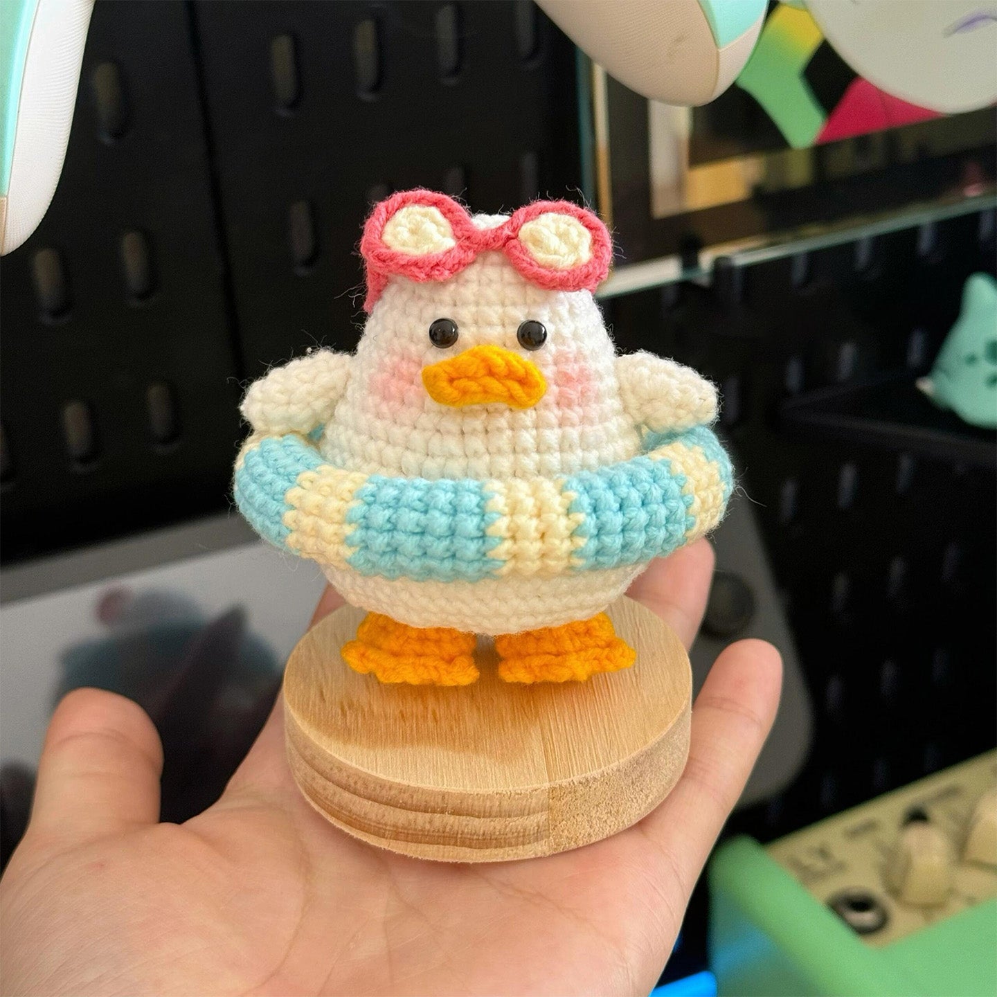 DIY wool fat duck doll