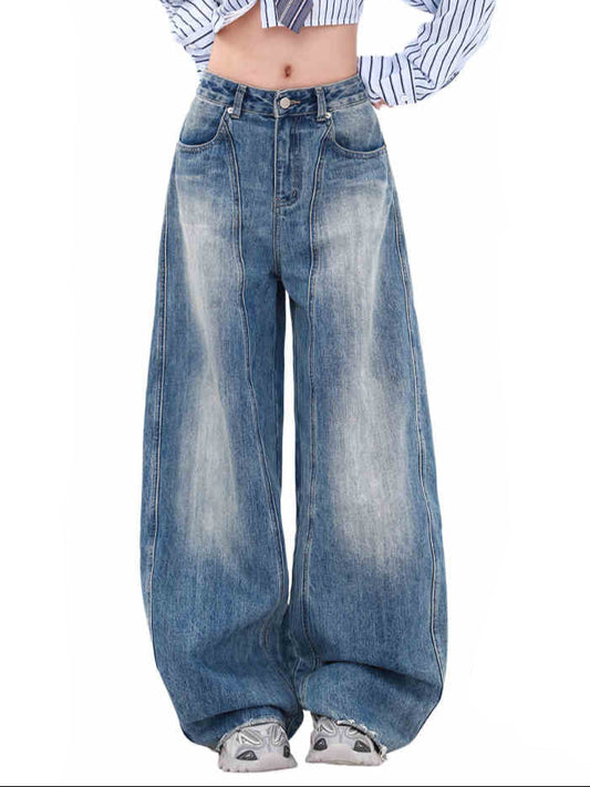 Y2K Banana Scimitar Baggy Jeans