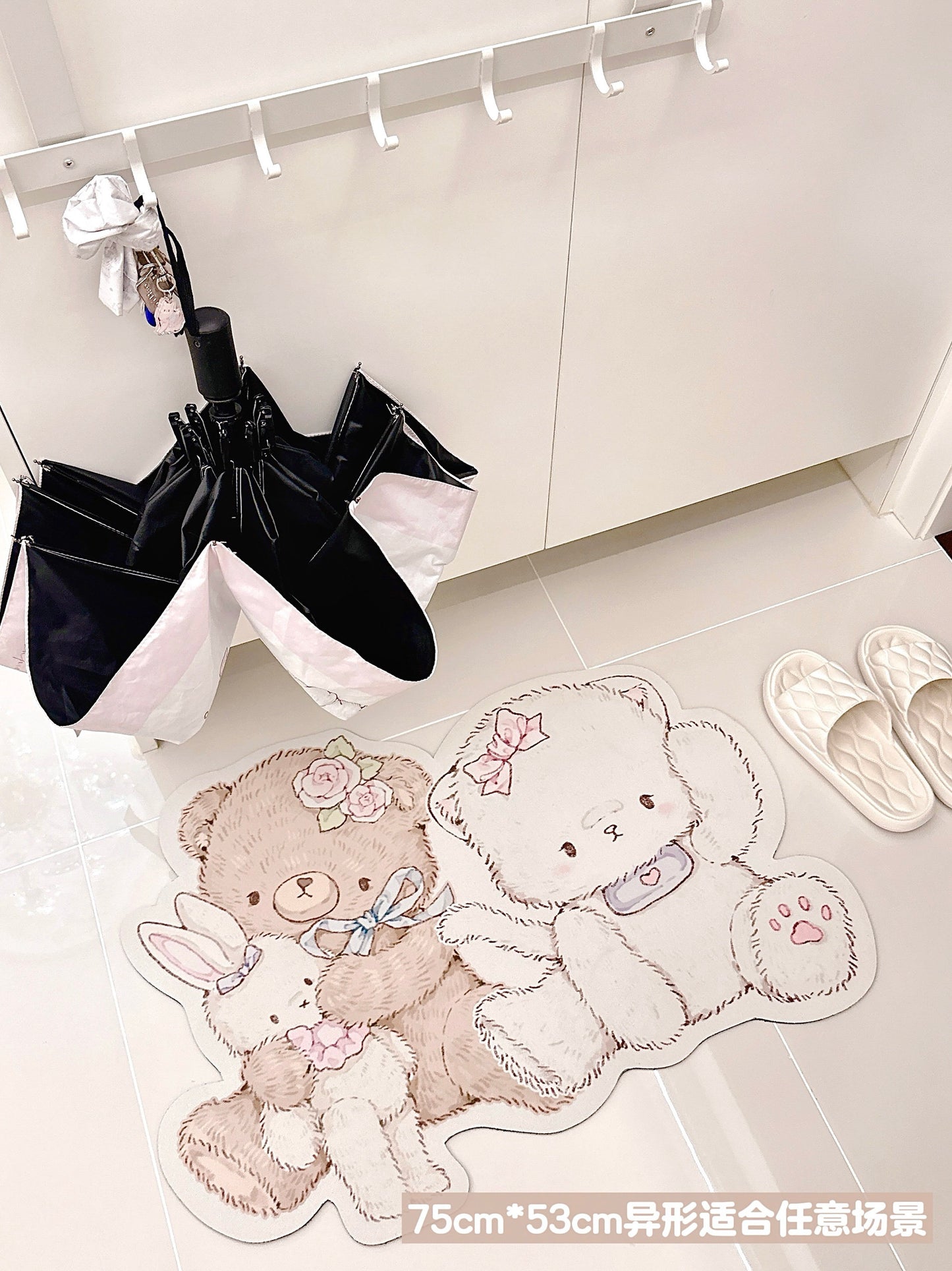kawaii diatom mud floor mat