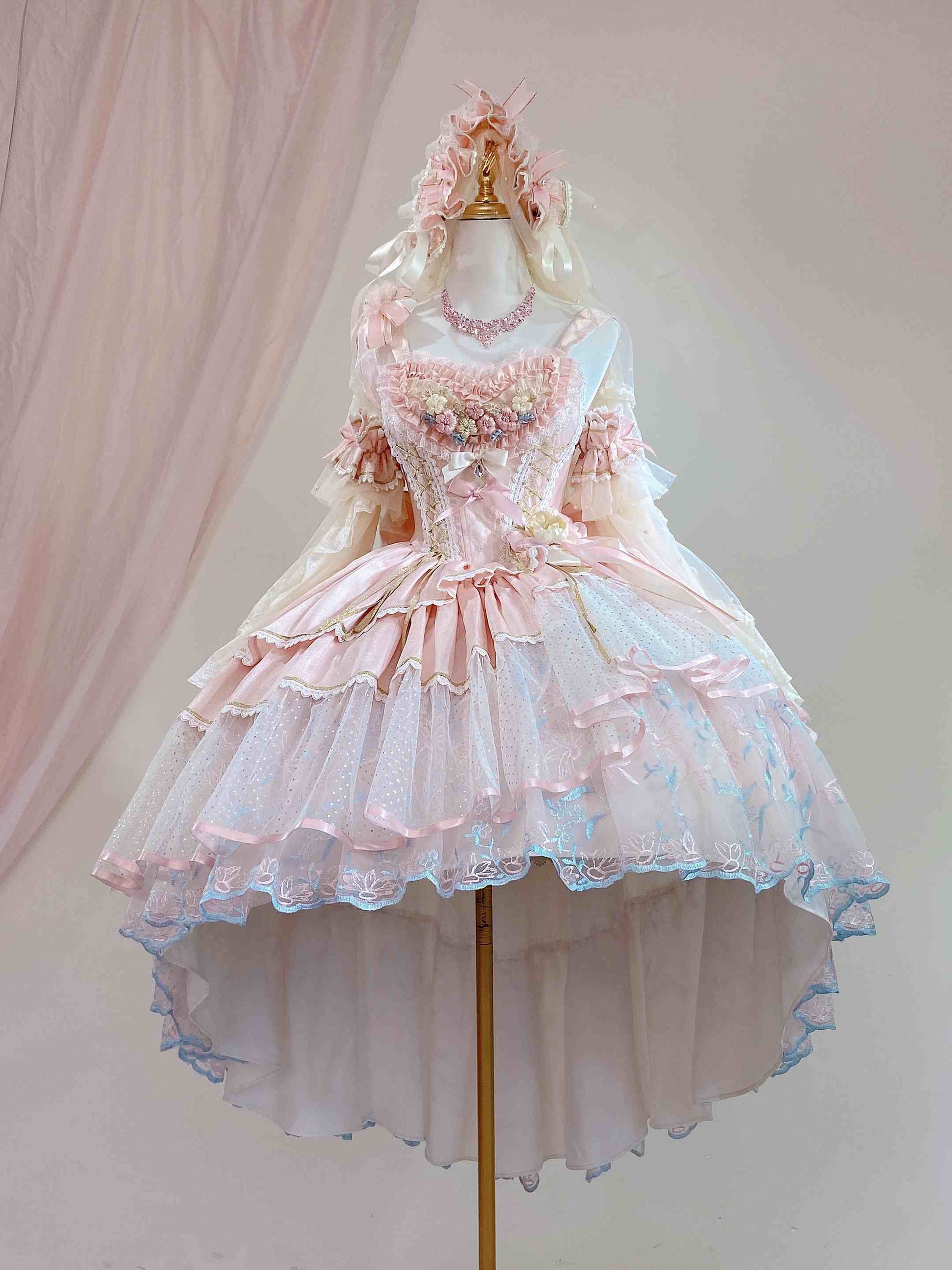Bows Mesh Lace Lolita Dress