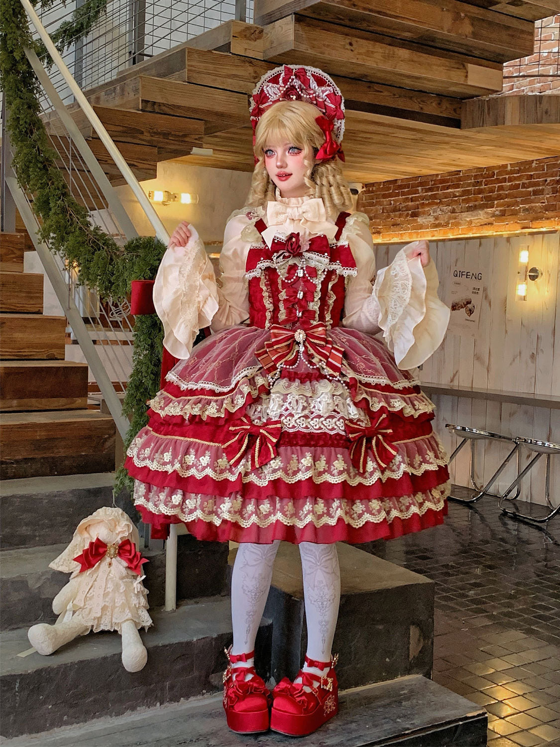 princess doll lace cake lolita dress