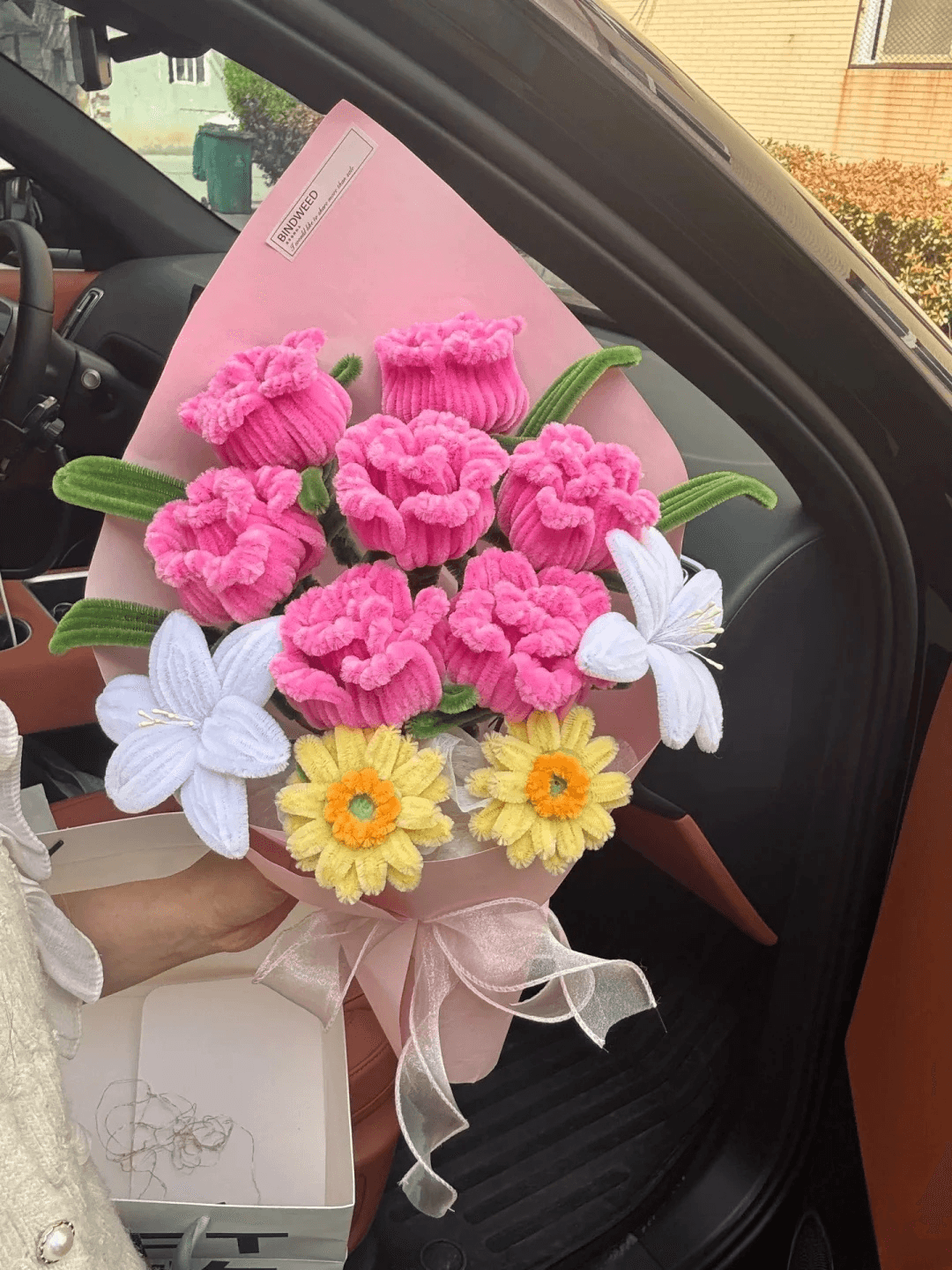 handmade Twisting stick flower Freud bouquet