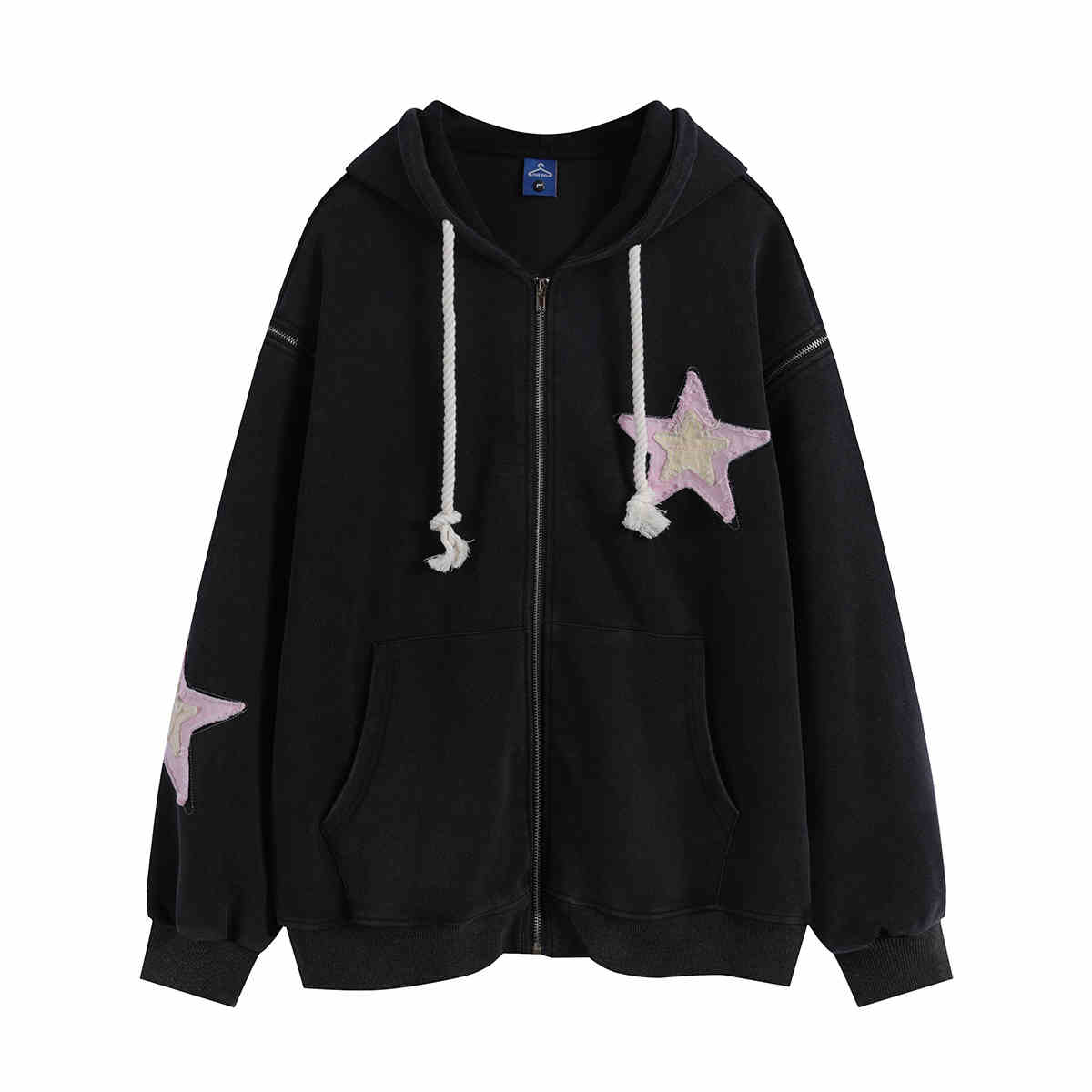 Y2K Star Zip-up Sweatshirt