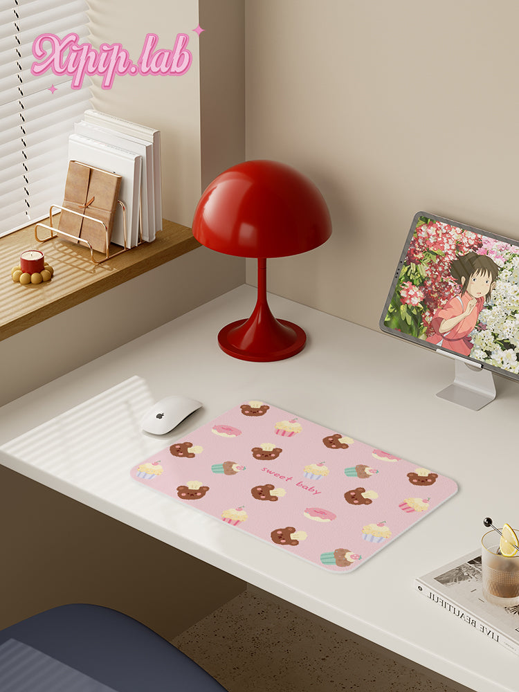 Cute leather waterproof & anti-scalding dish mat