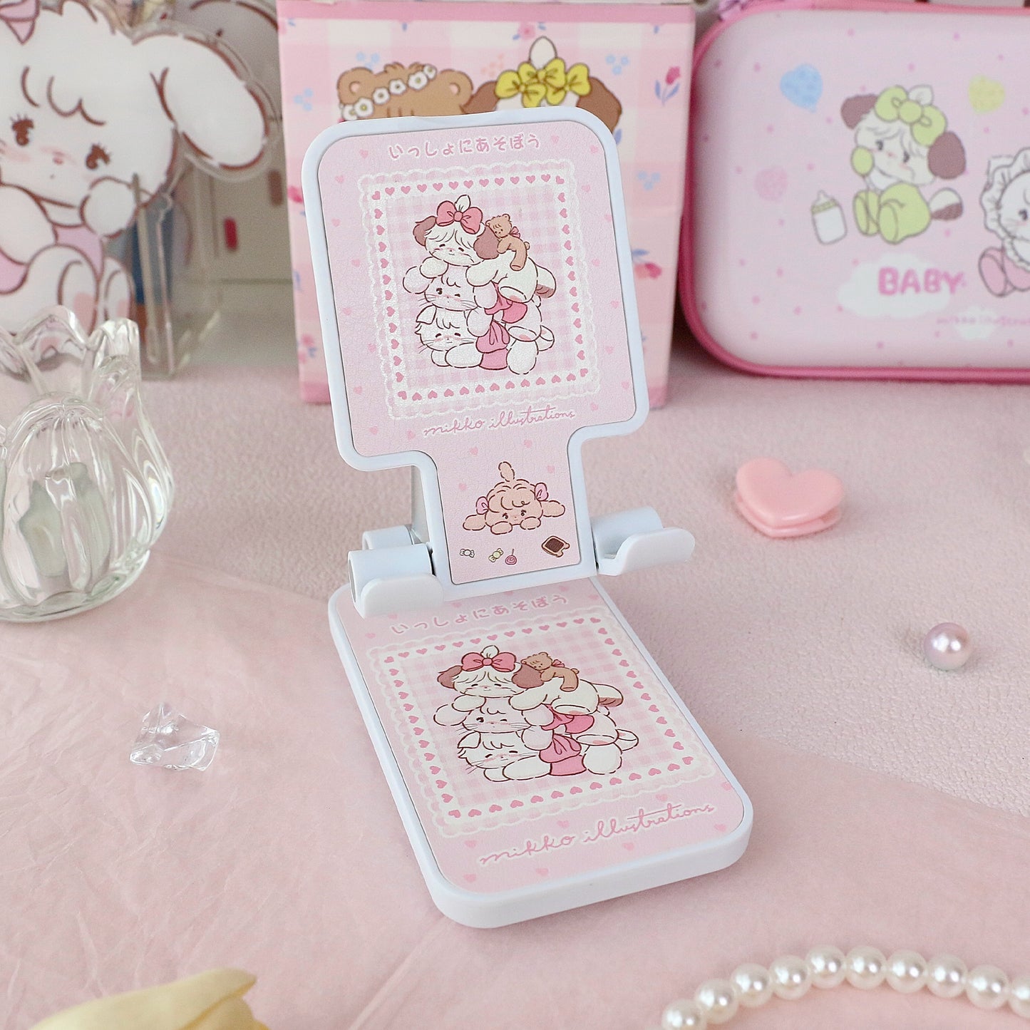 kawaii desktop mobile phone stand