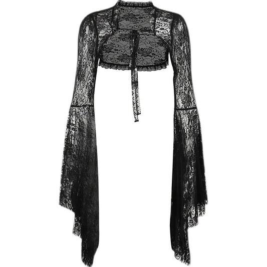 Dark Coquette Lace Blouse
