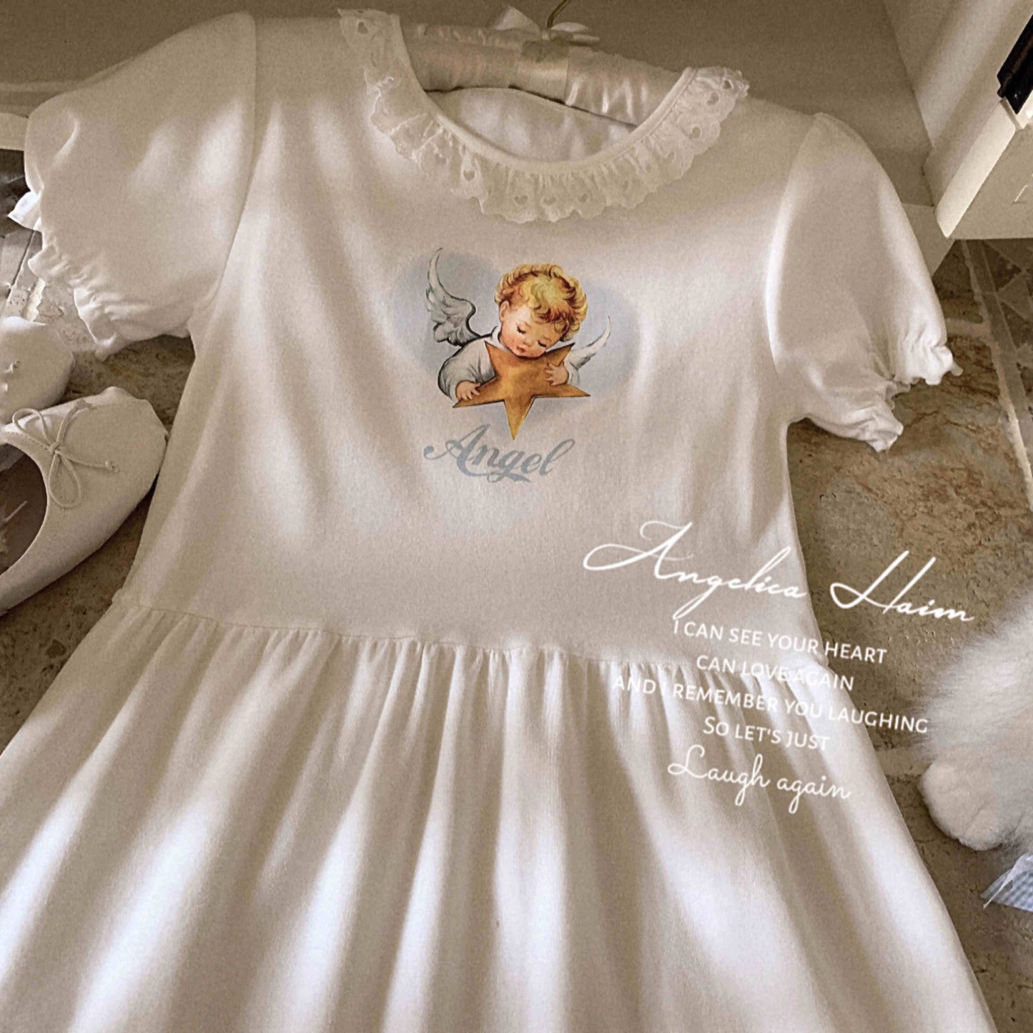 Angel Star Retro Lace Top