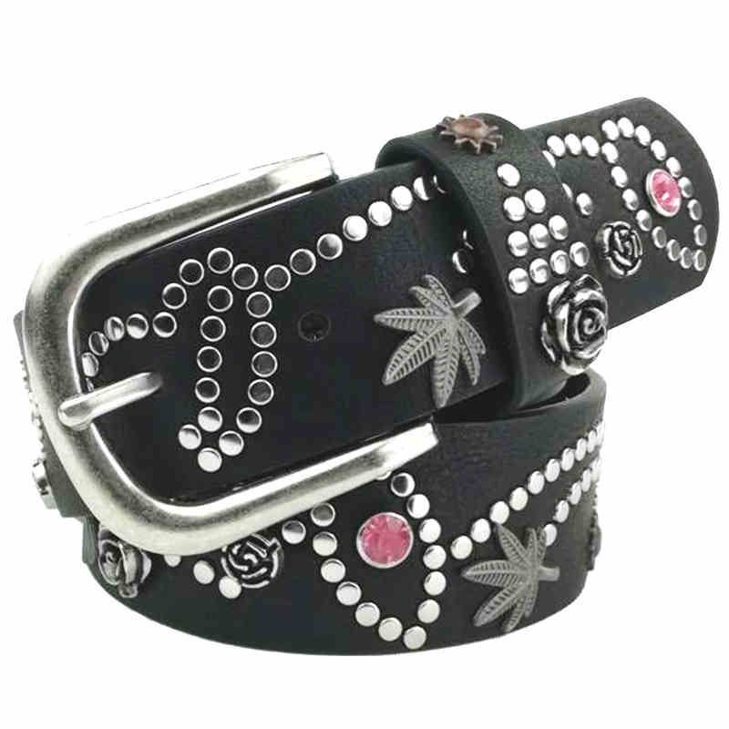 Fairy Grunge Plants Rivet Belt