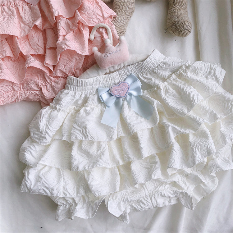 Pink Bloomer Mini Skirt