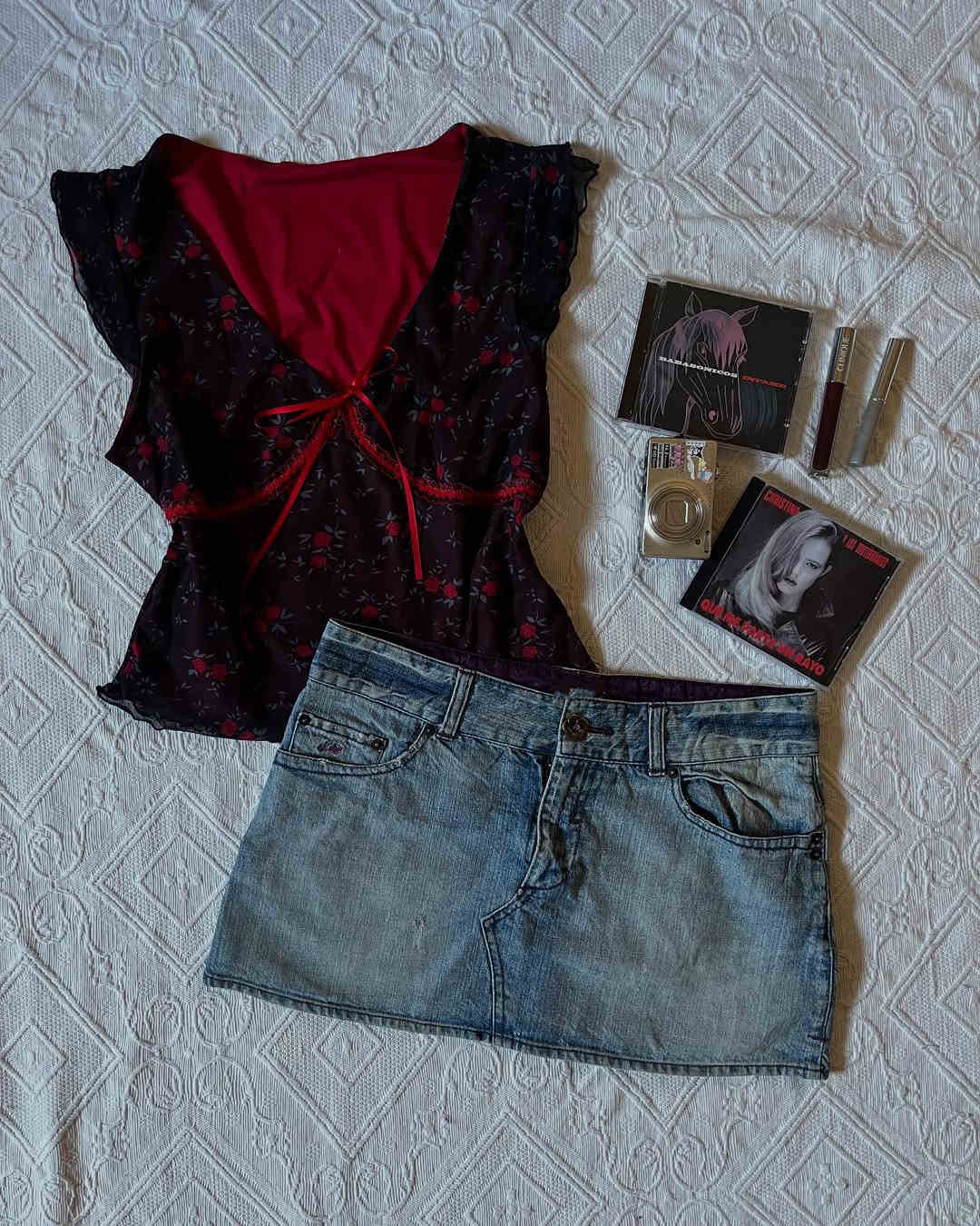 Black V-neck Chiffon Shirt