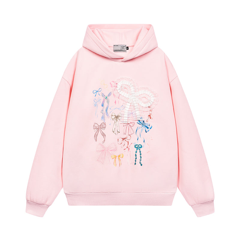 coquette bow hoodie