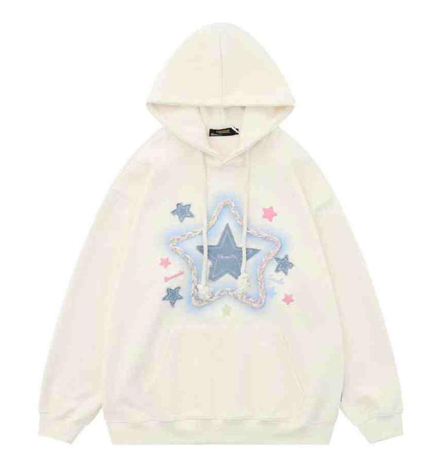 Oversize Star Patch Hoodie