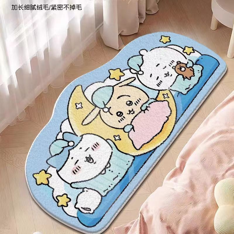 cute bedside imitation cashmere floor mat carpet