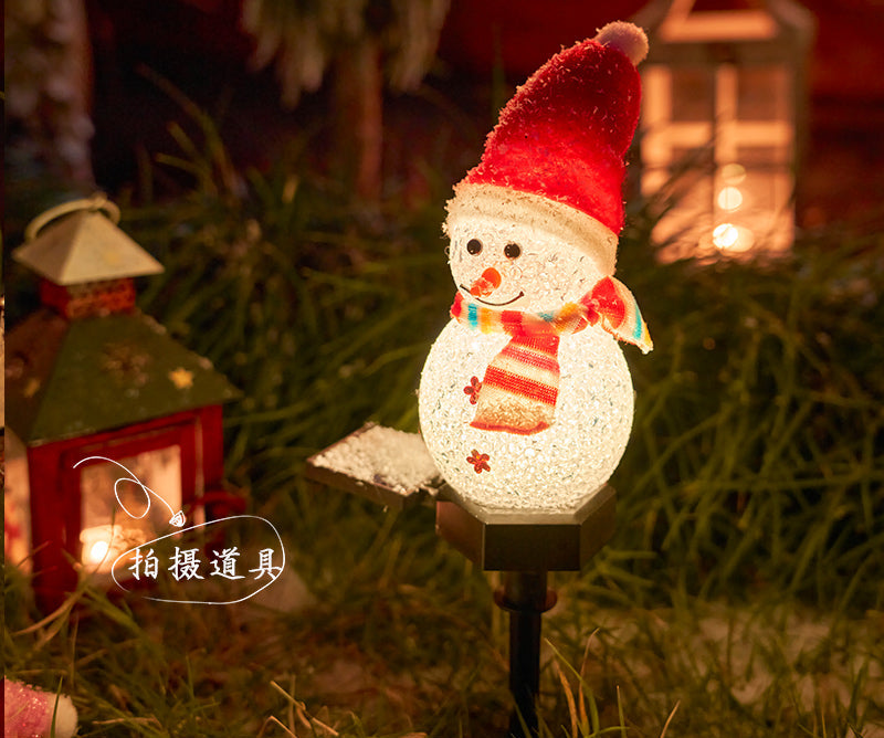 Christmas LED lantern snowman outdoor lights