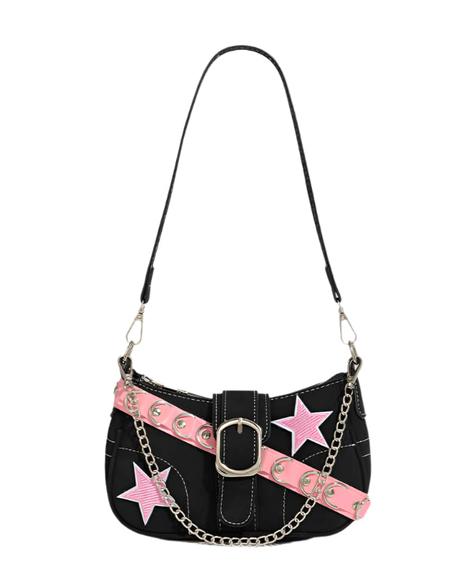 Y2K Pink Stars Belt Armpit Bag