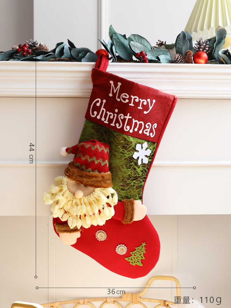 Christmas socks gift bag