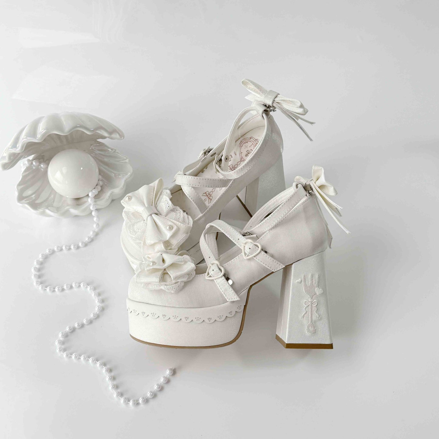 Kawaii Lolita Bows High-heeled Sandals