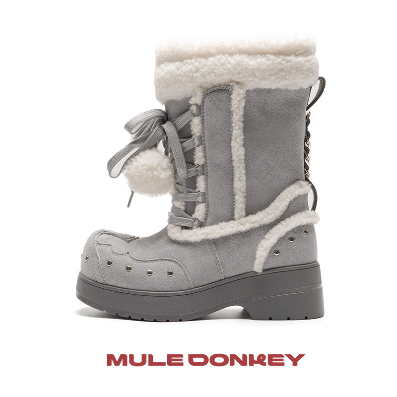 kawaii furry snow boots